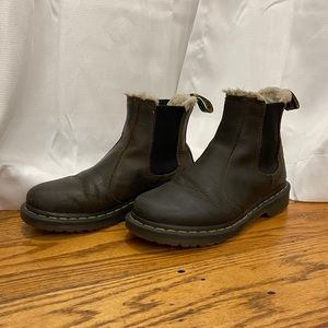 Doc Martens Chelsea Fur Lined Boots US 7 UK 5